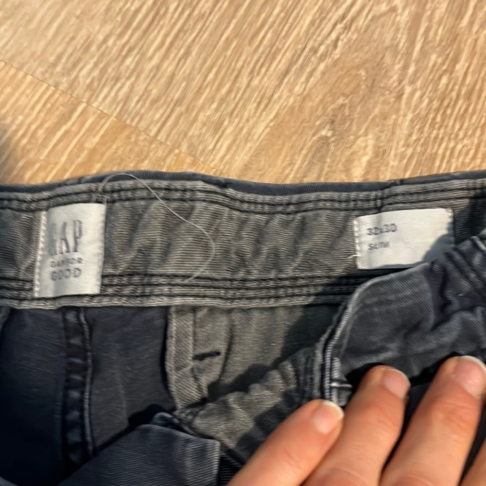 Navy slim fit gap mens pants